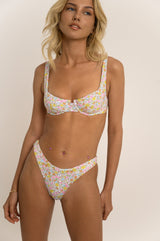 BIKINI DOLLS Valerie underwire balconette bikini top in the So Ditsy floral print