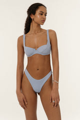 BIKINI DOLLS Valerie underwire balconette bikini top in Ciel