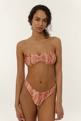 BIKINI DOLLS Juliette bandeau bikini top with ruching detail in Sunset Dream video