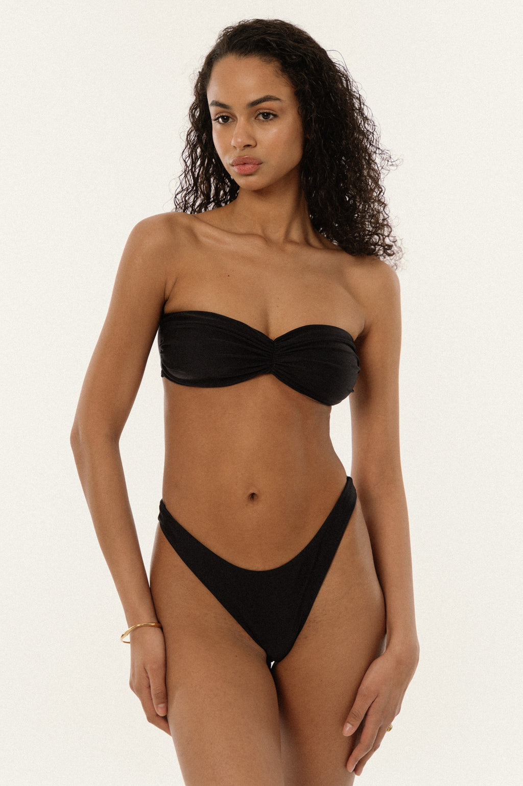 BIKINI DOLLS Naomi classic high cut bikini bottom in Noir video