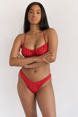 Arielle Top - Cherry Red