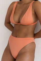 BIKINI DOLLS Sade bralette bikini top in Peach Pink