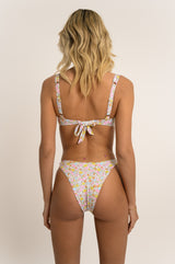 BIKINI DOLLS Valerie underwire balconette bikini top in the So Ditsy floral print back view